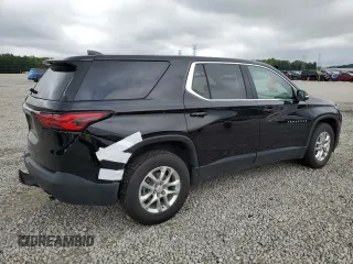 2023 Chevrolet Traverse LS with VIN 1GNERFKW6PJ108991, listed as a Copart auction lot 61252155 with 59,188 mi miles and Salvage title. Bid and sale history available at DreamBid. Image 3.