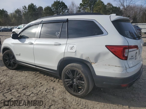 2021 Honda Pilot Special Edition with VIN 5FNYF5H29MB030190, listed as a Copart auction lot 49849155 with 75,144 mi miles and Salvage Title. Bid and sale history available at DreamBid. Image 2.