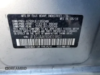 2016 Subaru Impreza с VIN JF1GJAA69GH019801, выставлен на аукционе Copart как лот 45104995 с пробегом 86 769 миль миль и Списание • Salvage title. История ставок и продаж доступна на DreamBid. Изображение 12.