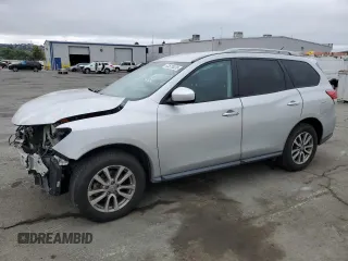 2016 Nissan Pathfinder S with VIN 5N1AR2MN4GC616428, listed as a Copart auction lot 63528025 with 92,974 mi miles and Salvage title. Bid and sale history available at DreamBid. Image 1.