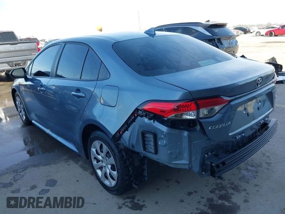 2023 Toyota Corolla LE with VIN 5YFB4MDE3PP076144, listed as a IAAI auction lot 41800449 with 36,450 mi miles. Bid and sale history available at carsss.com. Image 3.