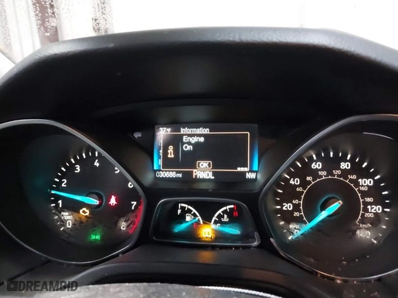 2018 Ford Focus SE with VIN 1FADP3F26JL312725, listed as a IAAI auction lot 41488559 with 30,686 mi miles. Bid and sale history available at carsss.com. Image 7.