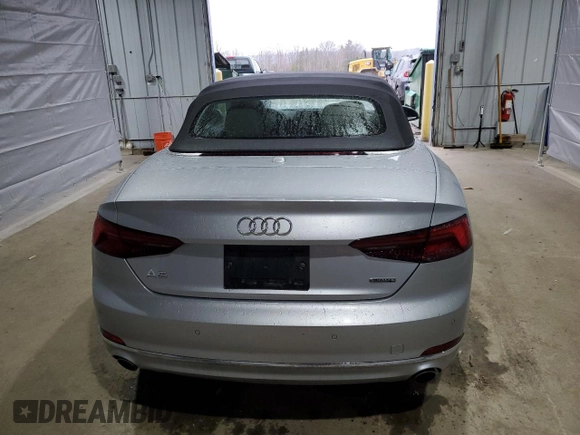 2019 Audi A5 Cabriolet Premium Plus z VIN WAUYNGF56KN001933, wystawiony jako Copart lot #51935825 z przebiegiem 74 626 mil mil oraz Szkoda całkowita • Salvage title. Historia ofert i sprzedaży dostępna na DreamBid. Obrazek 6.