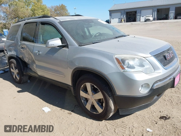 2010 GMC Acadia SLT1 z VIN 1GKLRMEDXAJ202687, wystawiony jako IAAI lot #40635219 z przebiegiem 115 810 mil mil oraz . Historia ofert i sprzedaży dostępna na DreamBid. Obrazek 1.