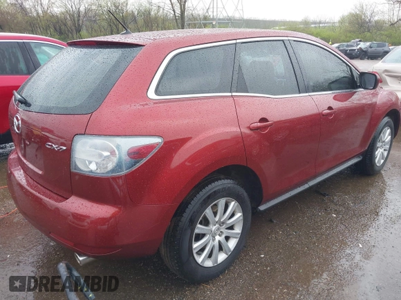2010 Mazda CX-7 Sport with VIN JM3ER2W54A0319971, listed as a IAAI auction lot 41963026 with 121,213 mi miles and . Bid and sale history available at DreamBid. Image 4.