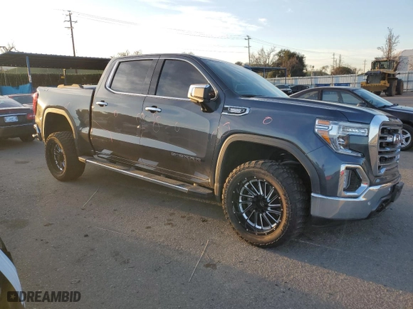 2022 GMC Sierra 1500 Limited SLT with VIN 1GTU9DET3NZ209690, listed as a Copart auction lot 88493815 with 38,125 mi miles and Salvage Title. Bid and sale history available at carsss.com. Image 4.