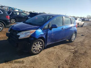 2014 Nissan Note S with VIN 3N1CE2CP3EL430248, listed as a Copart auction lot 45456585 with 61,270 mi miles and Non repairable. Bid and sale history available at DreamBid. Image 1.