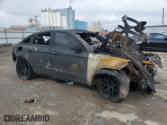 2018 Mercedes-Benz GLE 63 S AMG with VIN 4JGED7FB5JA099322, listed as a Copart auction lot 87002364 with Not provided miles and Salvage title. Bid and sale history available at DreamBid. Image 4.