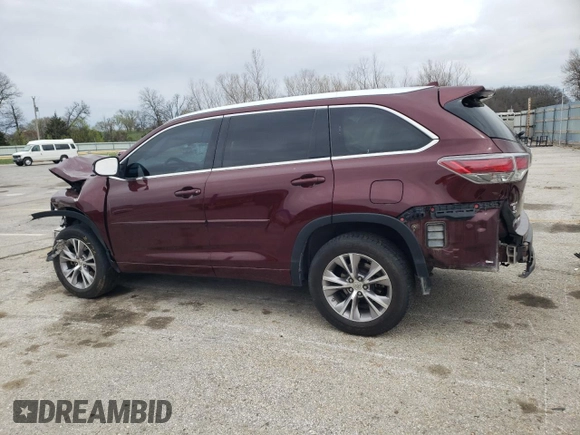 2015 Toyota Highlander XLE z VIN 5TDKKRFH8FS107212, wystawiony jako Copart lot #51064115 z przebiegiem 149 775 mil mil oraz Szkoda całkowita • Salvage title. Historia ofert i sprzedaży dostępna na DreamBid. Obrazek 2.
