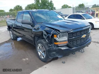 2018 Chevrolet Silverado 1500 Custom with VIN 1GCRCPEC3JZ329430, listed as a IAAI auction lot 42122097 with 199,580 mi miles. Bid and sale history available at carsss.com. Image 1.