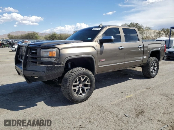 2015 GMC Sierra 1500 SLT with VIN 3GTU2VEC0FG106920, listed as a Copart auction lot 51511915 with 71,658 mi miles and Salvage Title. Bid and sale history available at DreamBid. Image 1.