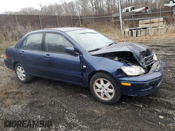 2002 Mitsubishi Lancer LS with VIN JA3AJ36E62U045279, listed as a Copart auction lot 83882654 with 208,175 mi miles and Salvage Title. Bid and sale history available at carsss.com. Image 4.