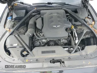2018 Genesis G80 3.8L with VIN KMHGN4JE4JU268346, listed as a Copart auction lot 54949555 with 88,503 mi miles and Salvage title. Bid and sale history available at DreamBid. Image 11.