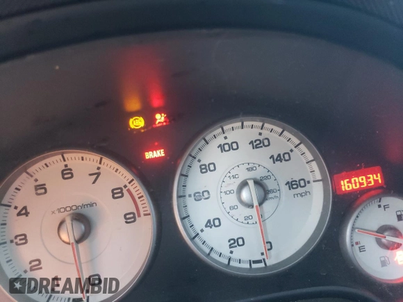2005 Acura RSX Type S with VIN JH4DC53095S010179, listed as a Copart auction lot 42137095 with 160,934 mi miles and Salvage title. Bid and sale history available at DreamBid. Image 9.