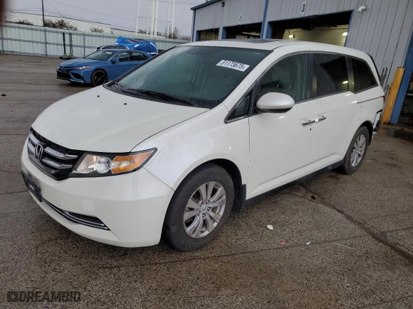 2016 Honda Odyssey EX-L with VIN 5FNRL5H61GB050471, listed as a Copart auction lot 51173675 with 72,768 mi miles and Salvage Title. Bid and sale history available at carsss.com. Image 1.