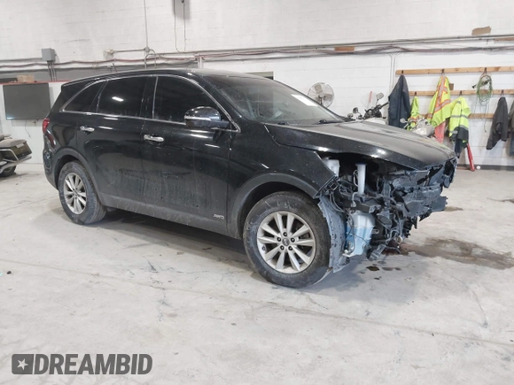 2019 Kia Sorento LX with VIN 5XYPGDA3XKG560440, listed as a IAAI auction lot 41502771 with 114,415 mi miles. Bid and sale history available at carsss.com. Image 1.