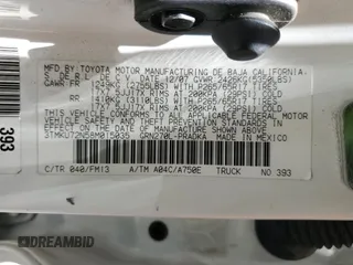 2008 Toyota Tacoma PreRunner with VIN 3TMKU72N58M015035, listed as a Copart auction lot 61503685 with Not provided miles and Salvage title. Bid and sale history available at DreamBid. Image 12.