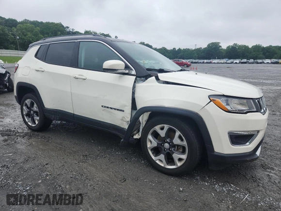 2019 Jeep Compass Limited with VIN 3C4NJDCB6KT656670, listed as a Copart auction lot 59948335 with 64,097 mi miles and Salvage title. Bid and sale history available at DreamBid. Image 4.