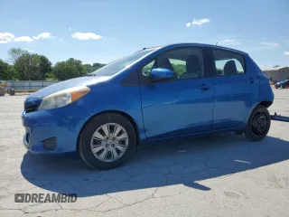 2012 Toyota Yaris L z VIN JTDKTUD33CD541990, wystawiony jako Copart lot #58186425 z przebiegiem 186 512 mil mil oraz Szkoda całkowita • Salvage title. Historia ofert i sprzedaży dostępna na DreamBid. Obrazek 1.