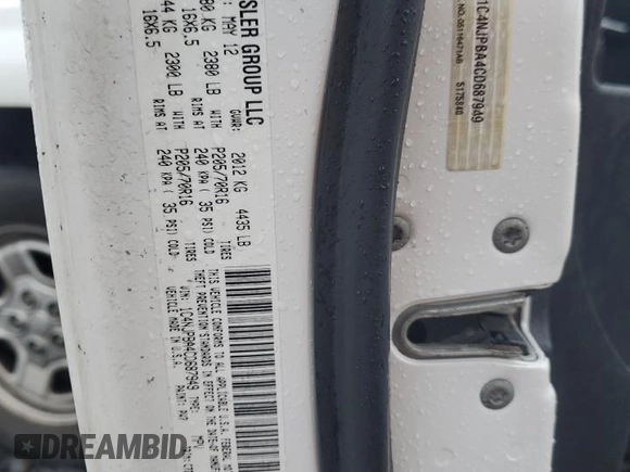 2012 Jeep Patriot Sport with VIN 1C4NJPBA4CD687949, listed as a Copart auction lot 50557755 with 157,976 mi miles and Salvage Title. Bid and sale history available at DreamBid. Image 15.