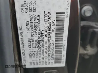 2016 Acura RDX Tech Pkg with VIN 5J8TB4H52GL028133, listed as a Copart auction lot 49358204 with 91,890 mi miles and Clean Title. Bid and sale history available at carsss.com. Image 15.