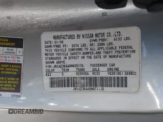 2006 Nissan 350Z Touring z VIN JN1AZ36A46M455174, wystawiony jako IAAI lot #42336110 z przebiegiem 101 251 mil mil oraz . Historia ofert i sprzedaży dostępna na DreamBid. Obrazek 9.
