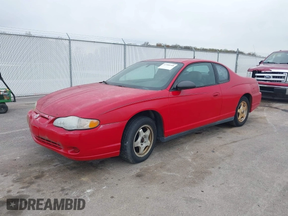 2005 Chevrolet Monte Carlo LS with VIN 2G1WW12E959167244, listed as a IAAI auction lot 41988348 with 1 mi miles. Bid and sale history available at carsss.com. Image 2.