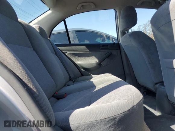 2001 Honda Civic LX with VIN 2HGES16531H537372, listed as a Copart auction lot 53040894 with 55,726 mi miles and Salvage Title. Bid and sale history available at carsss.com. Image 10.
