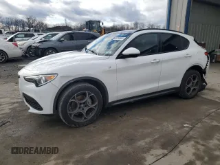 2022 Alfa Romeo Stelvio Ti with VIN ZASPAKBN5N7D46664, listed as a Copart auction lot 86789084 with 36,612 mi miles and Salvage Title. Bid and sale history available at carsss.com. Image 1.