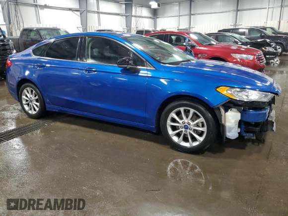 2017 Ford Fusion SE with VIN 3FA6P0HD9HR154737, listed as a Copart auction lot 47786345 with 129,423 mi miles and Salvage Title. Bid and sale history available at carsss.com. Image 4.