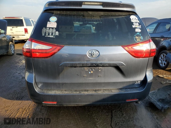2017 Toyota Sienna LE with VIN 5TDJZ3DC8HS148910, listed as a Copart auction lot 47070465 with 87,024 mi miles and Salvage Title. Bid and sale history available at carsss.com. Image 6.