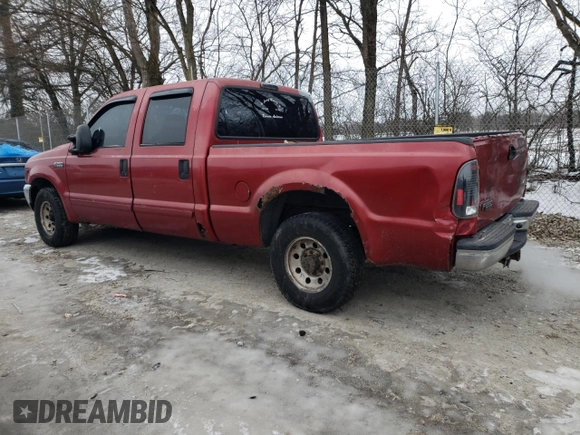 2002 Ford F-250 XL with VIN 1FTNW20S92EC71985, listed as a Copart auction lot 89347385 with 191,326 mi miles and Salvage Title. Bid and sale history available at DreamBid. Image 2.
