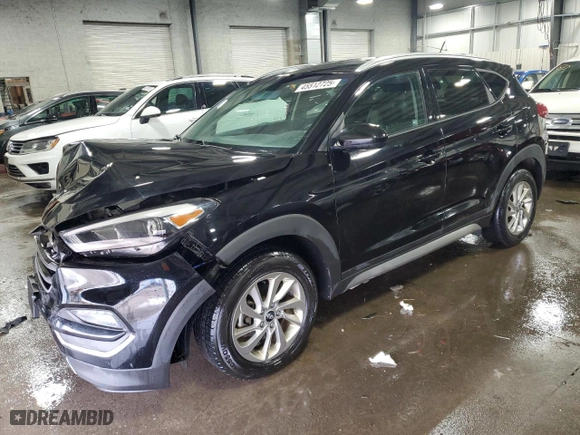 2017 Hyundai Tucson SE with VIN KM8J3CA42HU265811, listed as a Copart auction lot 45512725 with 77,467 mi miles and Salvage Title. Bid and sale history available at carsss.com. Image 1.
