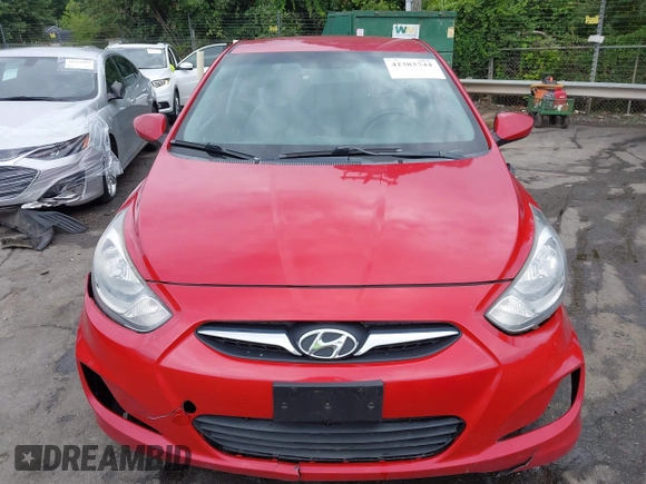 2012 Hyundai Accent GS with VIN KMHCT5AE6CU012772, listed as a IAAI auction lot 42383744 with 185,867 mi miles and . Bid and sale history available at DreamBid. Image 12.