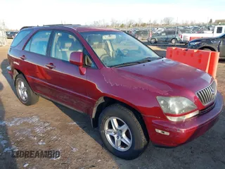 1999 Lexus RX 300 Luxury SUV with VIN JT6HF10U6X0046735, listed as a IAAI auction lot 41448829 with 162,649 mi miles. Bid and sale history available at carsss.com. Image 1.