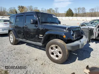 2014 Jeep Wrangler Unlimited Sahara with VIN 1C4BJWEG1EL102203, listed as a Copart auction lot 50360705 with 89,831 mi miles and Salvage Title. Bid and sale history available at carsss.com. Image 4.