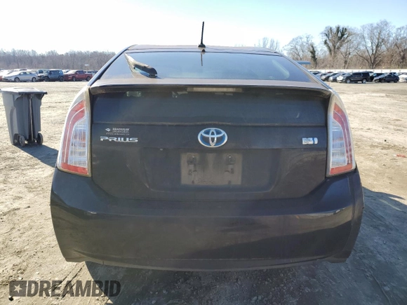 2012 Toyota Prius One with VIN JTDKN3DUXC5524689, listed as a Copart auction lot 50151695 with Not Provided miles and Salvage Title. Bid and sale history available at DreamBid. Image 6.