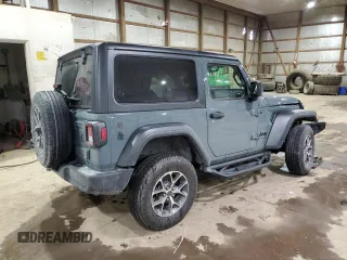 2024 Jeep Wrangler Willys with VIN 1C4PJXAG4RW260511, listed as a Copart auction lot 42425645 with 11,996 mi miles and Salvage title. Bid and sale history available at DreamBid. Image 3.