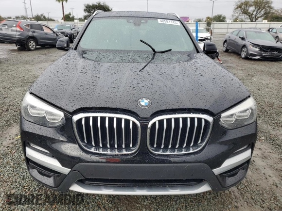 2019 BMW X3 sDrive30i with VIN 5UXTR7C56KLE97383, listed as a Copart auction lot 48581145 with 86,134 mi miles and Salvage Title. Bid and sale history available at carsss.com. Image 5.