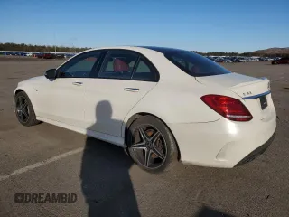 2017 Mercedes-Benz C 43 AMG with VIN 55SWF6EB3HU192418, listed as a Copart auction lot 45263235 with 117,738 mi miles and Salvage Title. Bid and sale history available at DreamBid. Image 2.