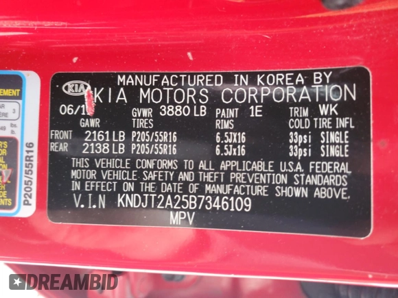 2011 Kia Soul + with VIN KNDJT2A25B7346109, listed as a Copart auction lot 44303245 with 108,634 mi miles and Salvage Title. Bid and sale history available at carsss.com. Image 15.