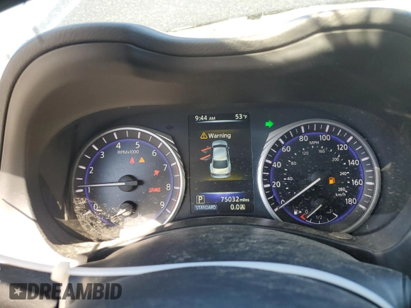 2017 Infiniti Q50 3.0t Premium with VIN JN1EV7AR0HM838033, listed as a Copart auction lot 49267315 with 75,032 mi miles and Salvage Title. Bid and sale history available at carsss.com. Image 9.