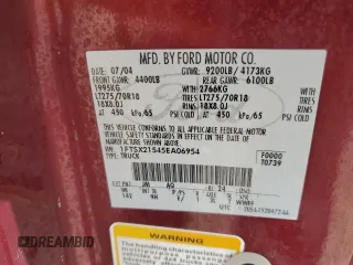 2005 Ford Super Duty F-250 XL with VIN 1FTSX21545EA06954, listed as a Copart auction lot 73829564 with 217,314 mi miles and Salvage Title. Bid and sale history available at carsss.com. Image 13.