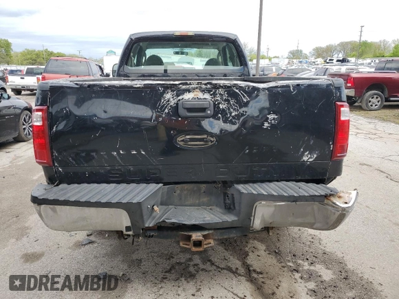2008 Ford F-250 with VIN 1FDSX21568EE47176, listed as a Copart auction lot 54058325 with 169,671 mi miles and Salvage title. Bid and sale history available at DreamBid. Image 6.