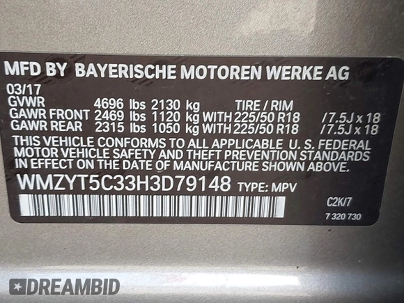 2017 MINI Countryman Cooper S z VIN WMZYT5C33H3D79148, wystawiony jako IAAI lot #42225781 z przebiegiem 95 023 mil mil oraz . Historia ofert i sprzedaży dostępna na DreamBid. Obrazek 9.