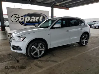 2015 Audi Q5 Premium Plus with VIN WA1DGAFP9FA044955, listed as a Copart auction lot 60493205 with 109,593 mi miles and Salvage title. Bid and sale history available at DreamBid. Image 1.
