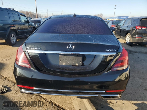 2018 Mercedes-Benz S 560 Maybach with VIN WDDUX8GB1JA363413, listed as a Copart auction lot 80050514 with 118,315 mi miles and Clean Title. Bid and sale history available at DreamBid. Image 6.