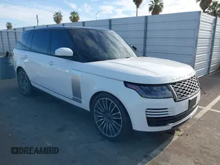 2021 Land Rover Range Rover z VIN SALGS5SEXMA432828, wystawiony jako IAAI lot #42327473 z przebiegiem 48 734 mil mil oraz . Historia ofert i sprzedaży dostępna na DreamBid. Obrazek 1.