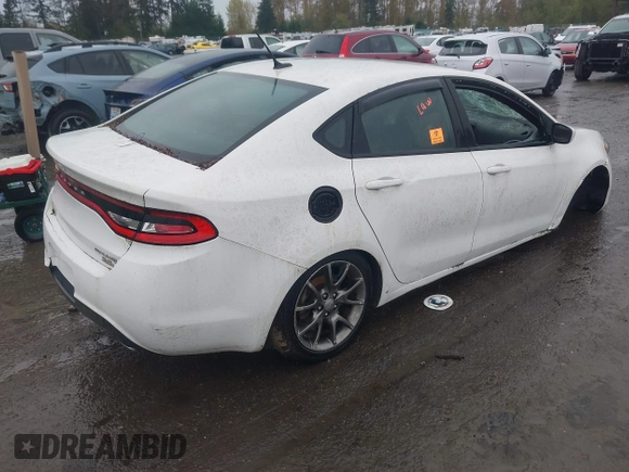 2014 Dodge Dart SXT with VIN 1C3CDFBB4ED667953, listed as a IAAI auction lot 40744832 with 1 mi miles. Bid and sale history available at carsss.com. Image 4.