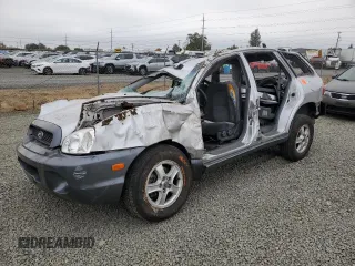 2003 Hyundai Santa Fe GLS with VIN KM8SC73D03U458797, listed as a Copart auction lot 69877294 with 0 mi miles and Salvage Title. Bid and sale history available at carsss.com. Image 1.